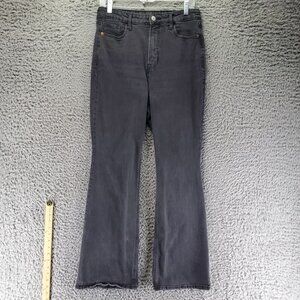 Old Navy Jeans Women’s Size 8 Black Flare Secret Smooth Pockets Stretch Denim